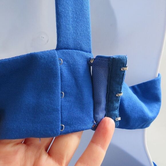 NBD Revolve Womens Small Choker Halter Cutout Racer Cobalt Blue Nite Out Dress - Picture 16 of 16